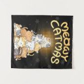 Christmas Cat Tree Blanket Wandteppich (Vorderseite (Horizontal))