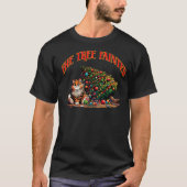 Christmas cat tree fainted down ornaments broken f T-Shirt (Vorderseite)