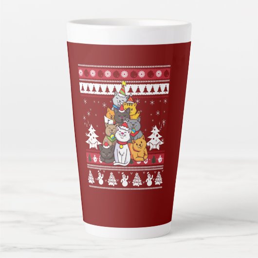 Christmas Cat Tree Milchtasse (Vorderseite)