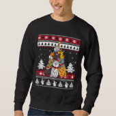 Christmas Cat Tree Sweatshirt (Vorderseite)