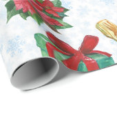 Christmas Cat Winter Celebration Geschenkpapier (Rolleneckpunkt)