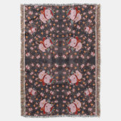 Christmas Cat With Santa Hat Decke (Vorderseite Vertikal)