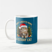 Christmas Cat With Santa Hat Holiday Funny Xmas Pa Kaffeetasse (Links)
