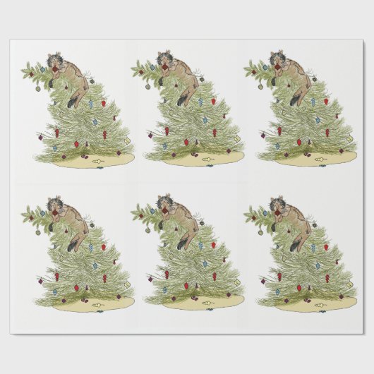 CHRISTMAS CAT WRAPPING PAPER  GESCHENKPAPIER (Flach)