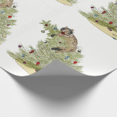 CHRISTMAS CAT WRAPPING PAPER GESCHENKPAPIER (Ecke)