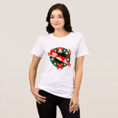 Christmas Cat Wreath Shirt (Vorderseite voll)