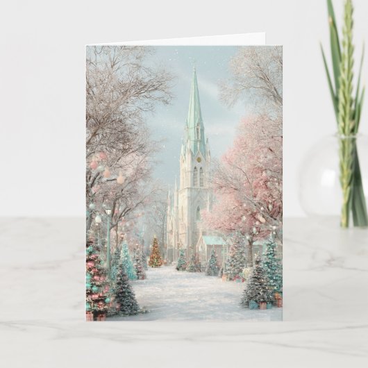 Christmas Cathedral Feiertagskarte (Vorderseite)