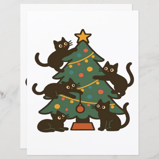 Christmas Cats Around The Tree Holiday Classic (Vorne/Hinten)