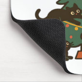 Christmas Cats Around The Tree Holiday Classic Mousepad (Ecke)