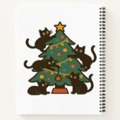 Christmas Cats Around The Tree Holiday Classic Notizblock (Rückseite)