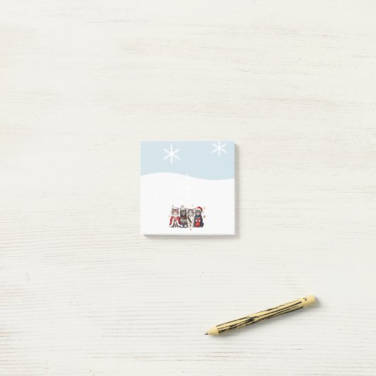 Christmas Cats Cute Post It Notes Post-it Klebezettel (Auf Schreibtisch)