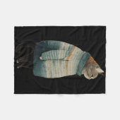 Christmas Cats Fun Kitten Pet Fat Gray Cat In  Fleecedecke (Vorderseite (Horizontal))