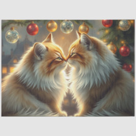 Christmas Cats kissing Tissue Paper Seidenpapier