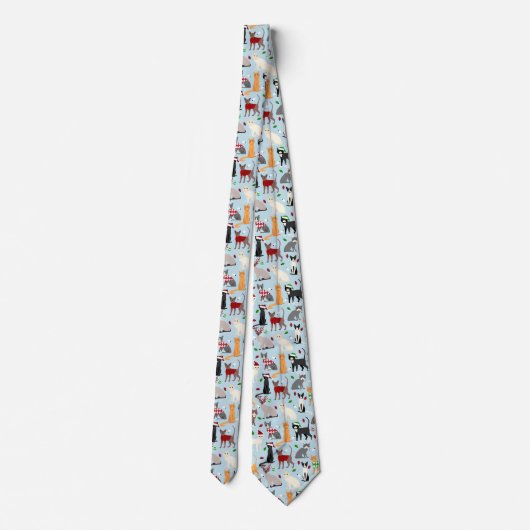 Christmas Cats Neck Tie Krawatte (Rückseite)