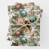 Christmas Cats & Ornaments Geschenkpapier Set (Beispiel)