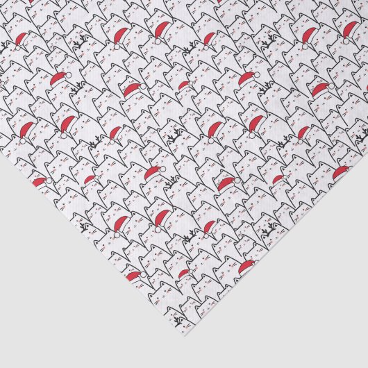 Christmas Cats Pattern Seidenpapier (Ausschnitt)