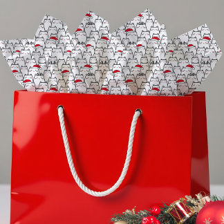 Christmas Cats Pattern Seidenpapier