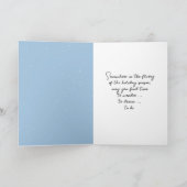 Christmas Cats Sitting With a Snowman In a Field Karte (Innenseite)