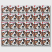 Christmas Cavalier King Charles Spaniel Geschenkpapier (Flach)