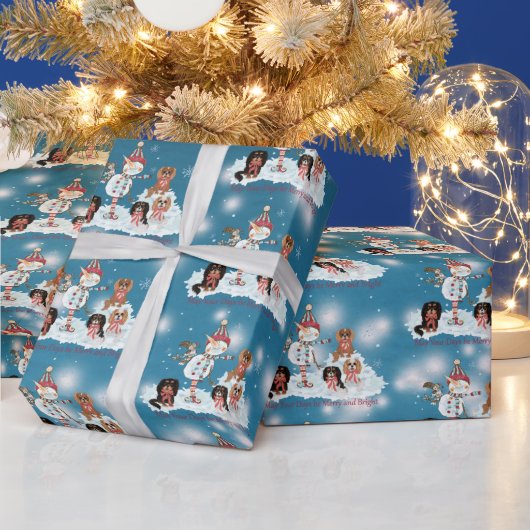 Christmas Cavalier King Charles Spaniel Geschenkpapier (Feiertage)