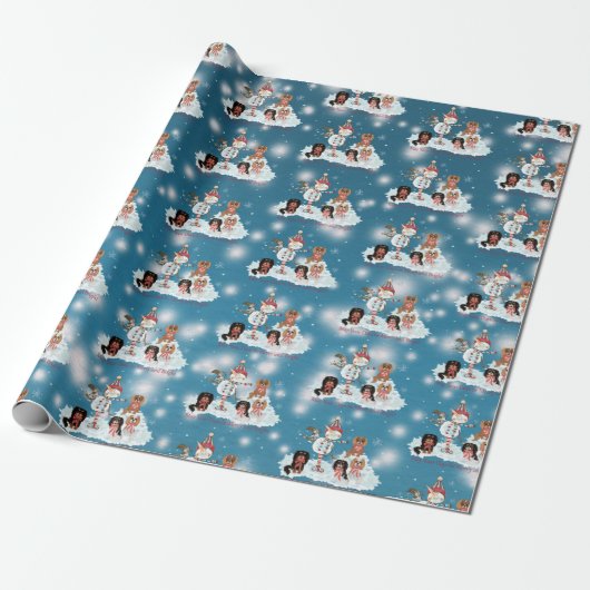 Christmas Cavalier King Charles Spaniel  Geschenkpapier (Ungerollt)