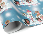Christmas Cavalier King Charles Spaniel Geschenkpapier (Rolleneckpunkt)