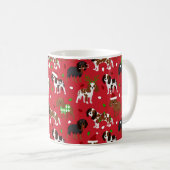 Christmas Cavalier King Charles Spaniel Kaffeetasse (VorderseiteRechts)