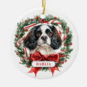 Christmas Cavalier King Charles Spaniel Ornament (Vorne)