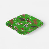 Christmas Cavalier King Charles Spaniel Pappteller (Gewinkelt)