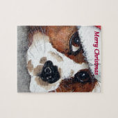 Christmas Cavalier King Charles Spaniel Puzzle (Horizontal)