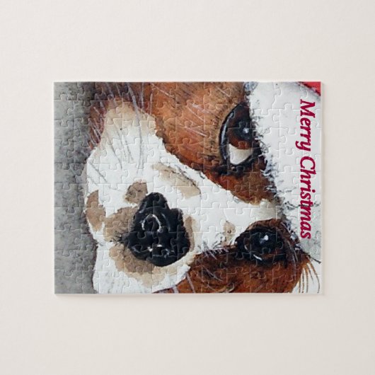 Christmas Cavalier King Charles Spaniel Puzzle (Horizontal)