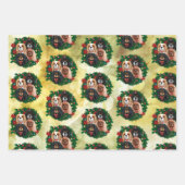 Christmas Cavalier King Charles Spaniel Weihnachte Geschenkpapier Set (Vorderseite 3)