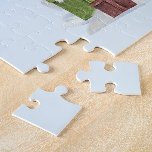 Christmas Cavalier King Charles und Truck Puzzle (Seite)