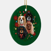 Christmas Cavalier King Spaniel Ornaments Keramik Ornament (Rechts)