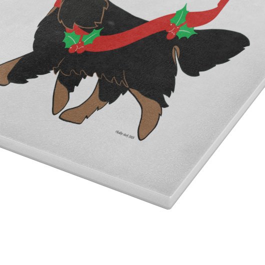 Christmas Cavalier Schneidebrett (Ecke)