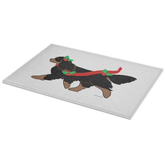 Christmas Cavalier Schneidebrett (Ecke)