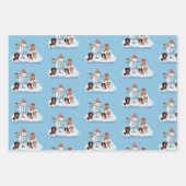 Christmas Cavalier Spaniel Wrapping Paper Geschenkpapier Set (Vorderseite)