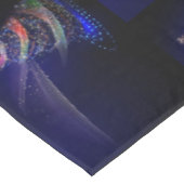 Christmas Celebration Colorful Tree Navy Blue Tischdecke (Schrägansicht)