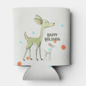 Christmas Celebration Green Deers Holidays Cute Dosenkühler (Rückseite)