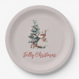 Christmas Celebration Paper Plate | Joyful Holiday Pappteller