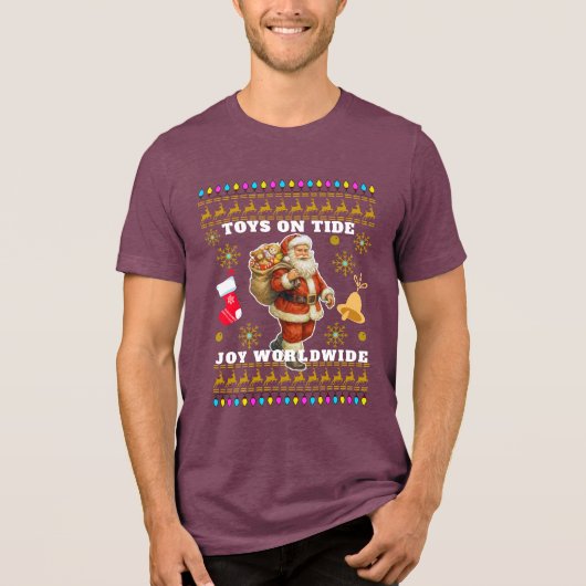 Christmas celebration Tri-Blend shirt (Vorderseite)