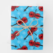 Christmas Cello Cellist Musician Pattern Geschenkpapier Set (Beispiel)