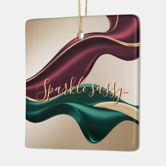 Christmas ceramic ornament in a stylish graphic (Links)