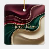 Christmas ceramic ornament in a stylish graphic (Rückseite)