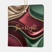 Christmas ceramic ornament in a stylish graphic (Links)