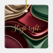 Christmas ceramic ornament in a stylish graphic (Rückseite)