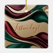 Christmas ceramic ornament in a stylish graphic (Rückseite)