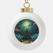 Christmas Ceramic Ornament –Round Keepsake (Vorderseite)