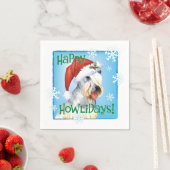 Christmas Cesky Terrier Napkins Serviette (Beispiel)
