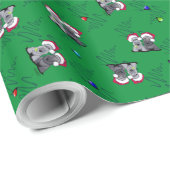 Christmas Cesky Terriers Geschenkpapier (Rolleneckpunkt)